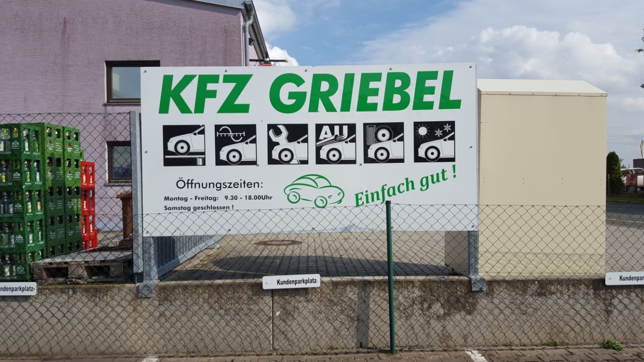 Kfz Mark Griebel - vor der Werkstatt